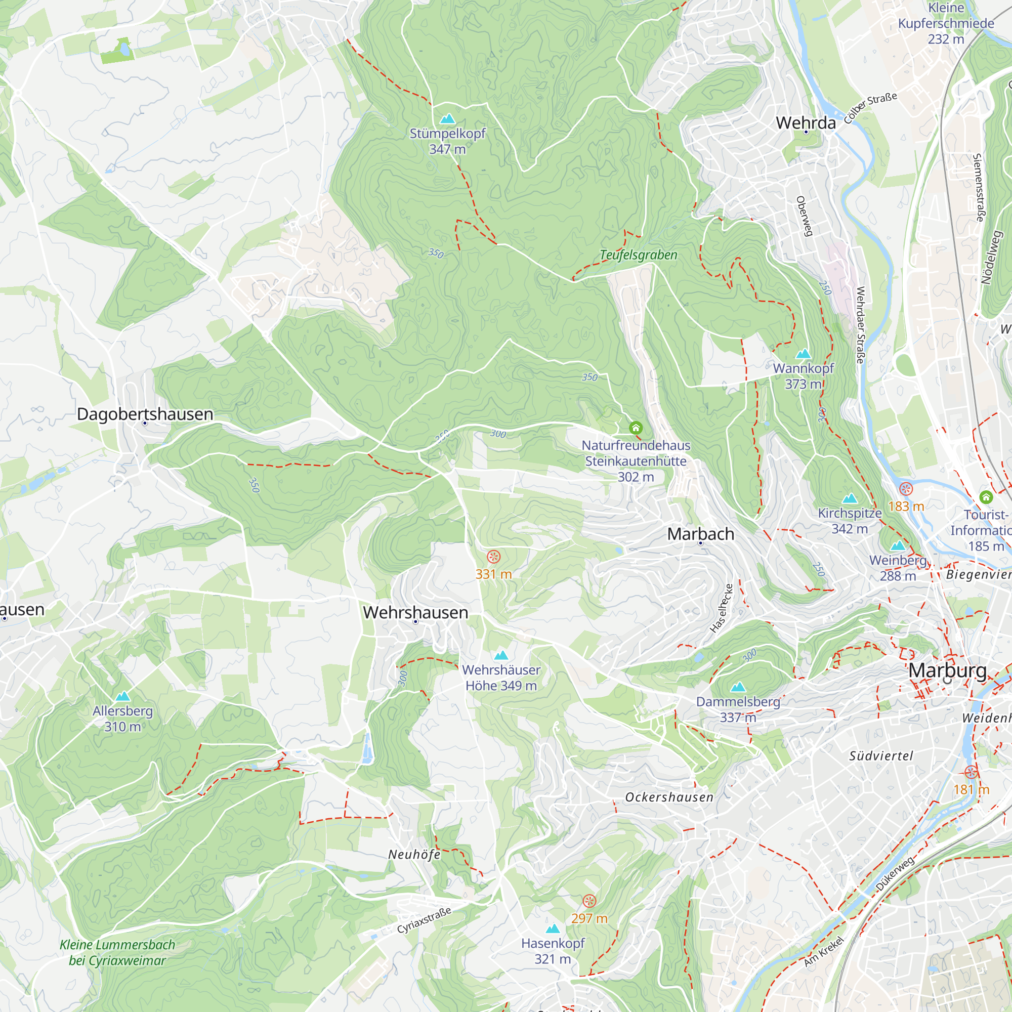 Grillhütte Marbach map