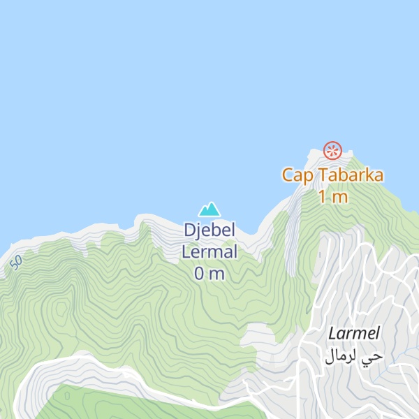 Map of Djebel Lermal