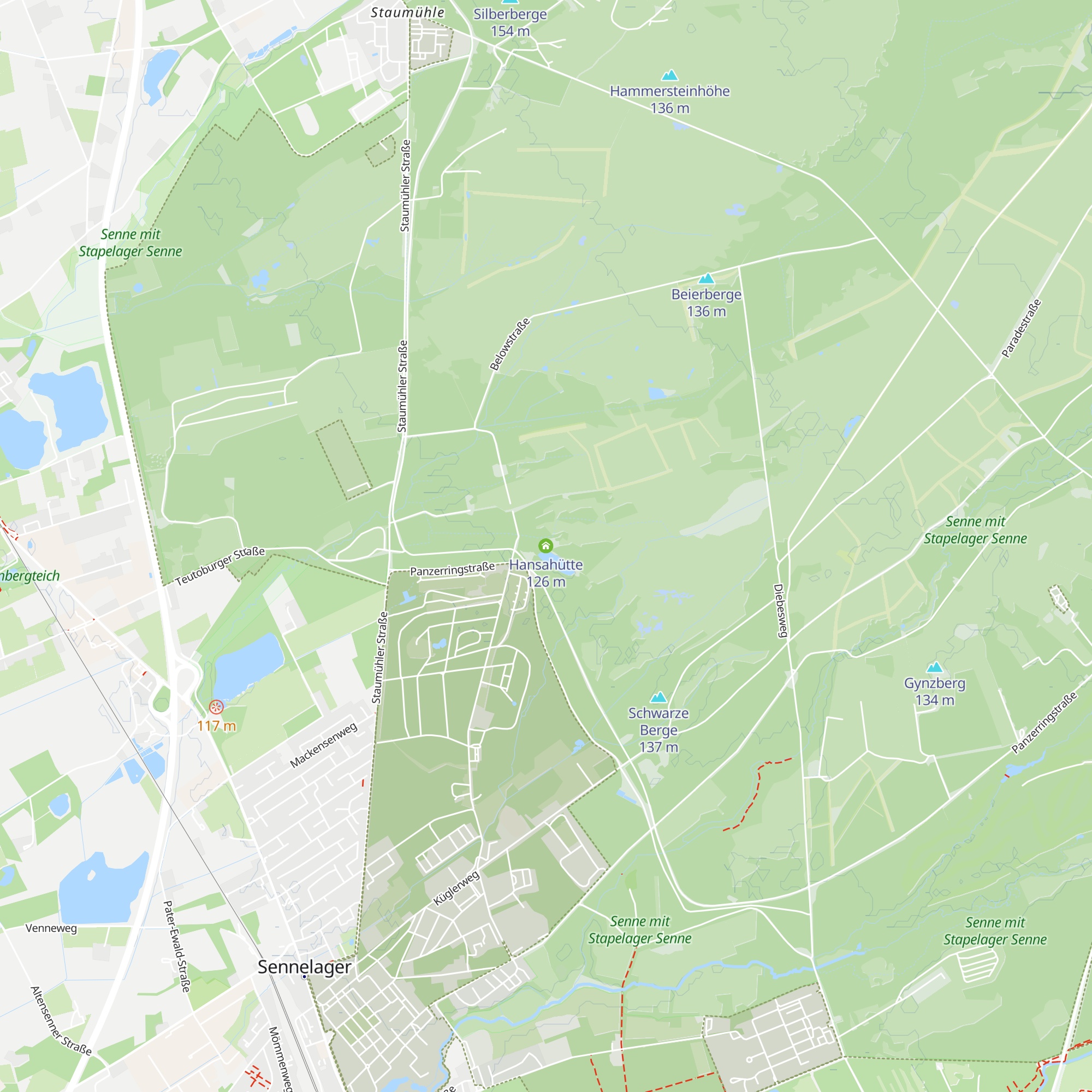 Hansahütte map