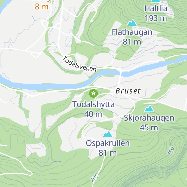 Map of Todalshytta