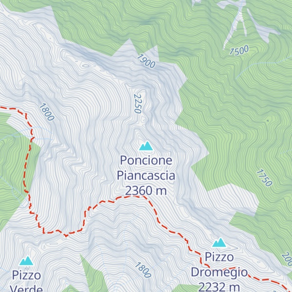 Map of Poncione Piancascia