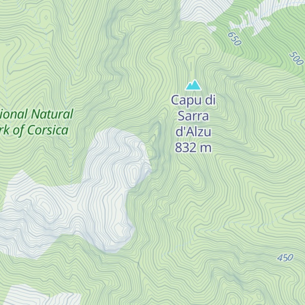 Map of Capu Pianu