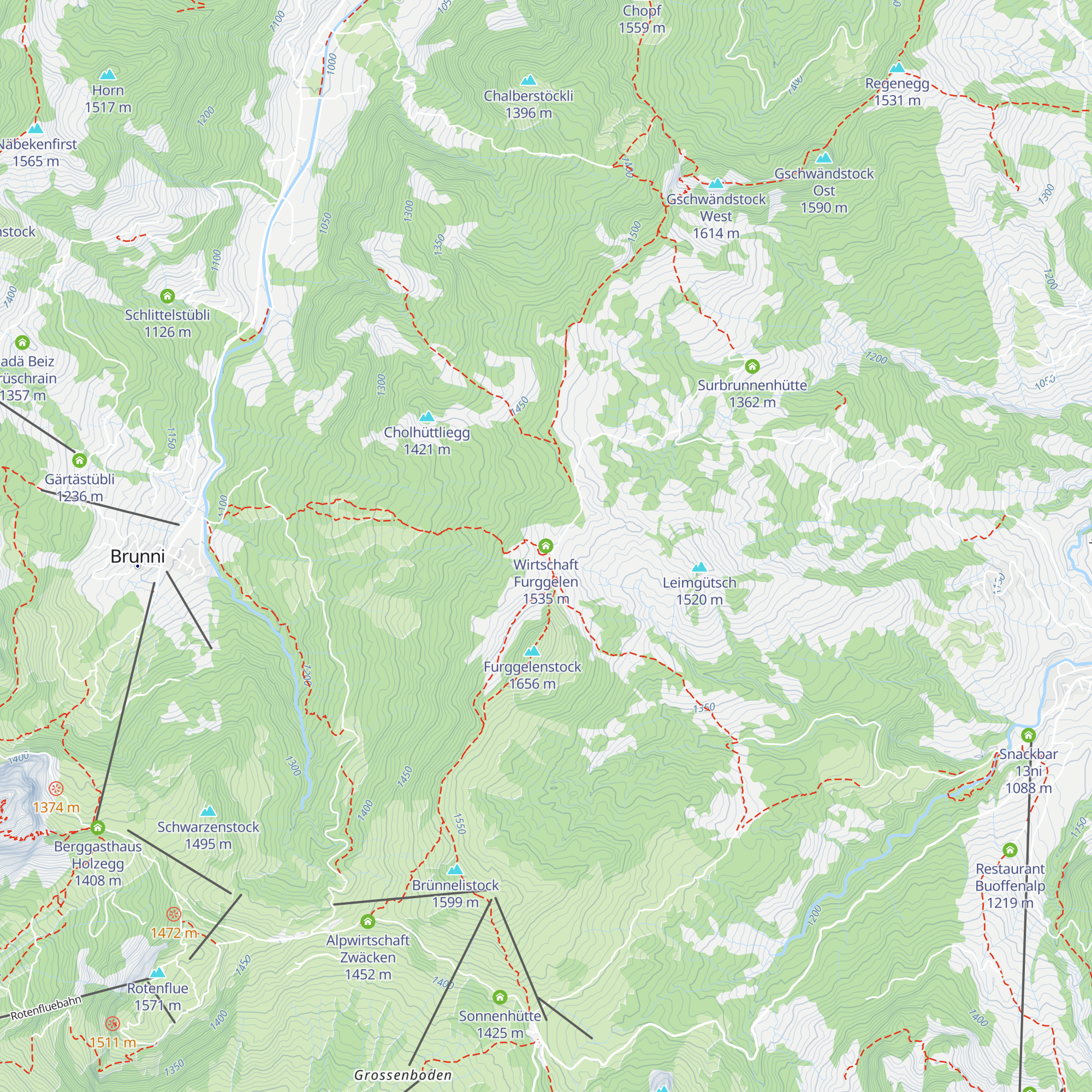 Wirtschaft Furggelen map