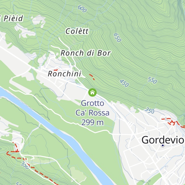 Map of Grotto Ca' Rossa