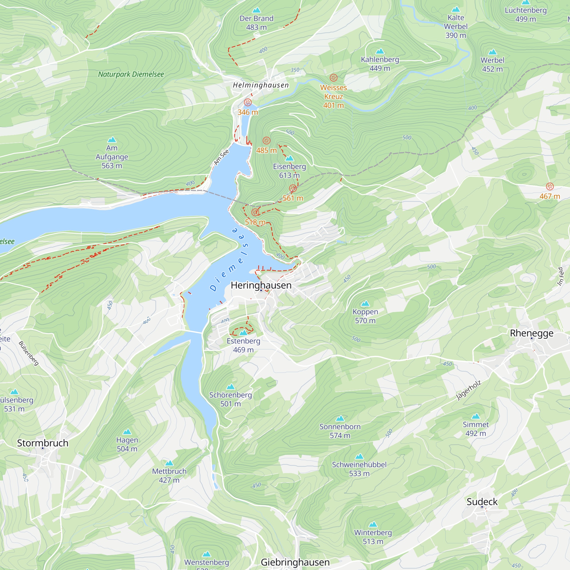 Diemelsteighütte map