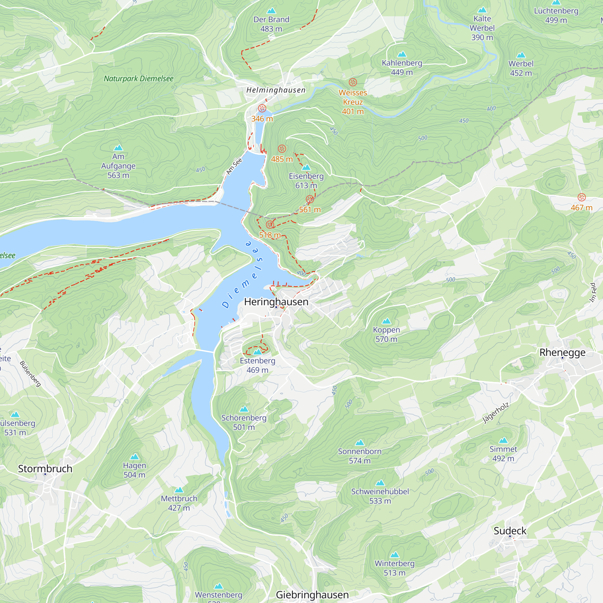 Diemelsteighütte map