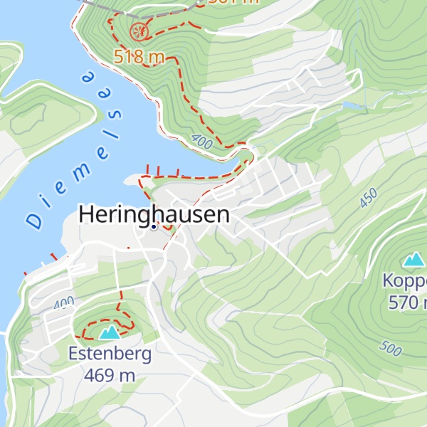 Map of Diemelsteighütte