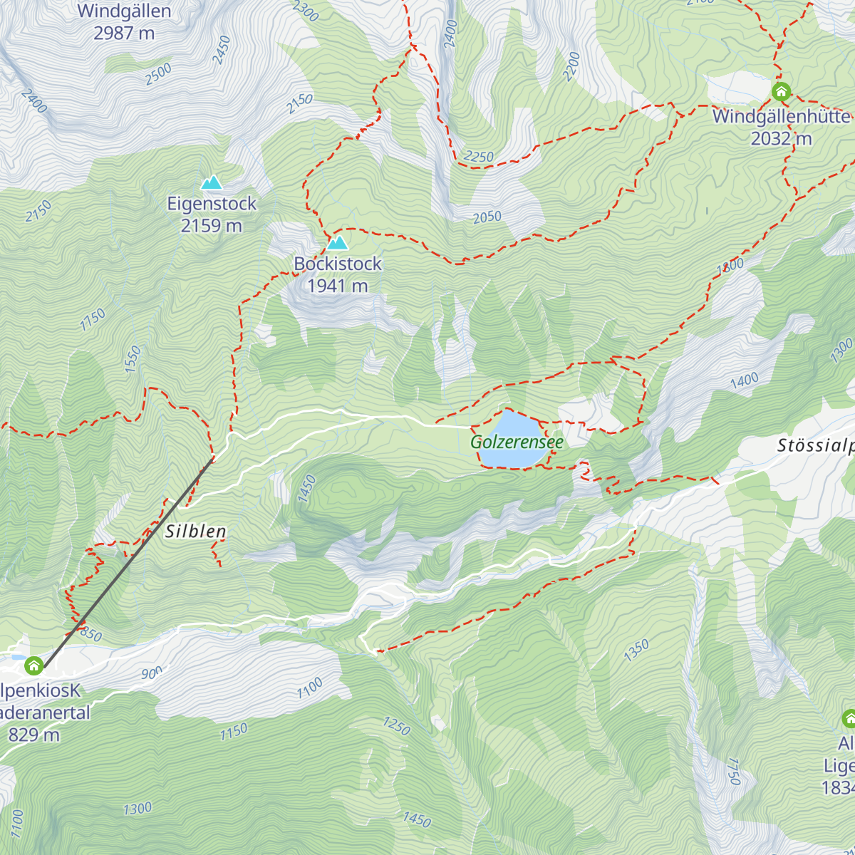 Gasthof Golzernsee map