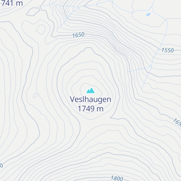 Map of Veslhaugen