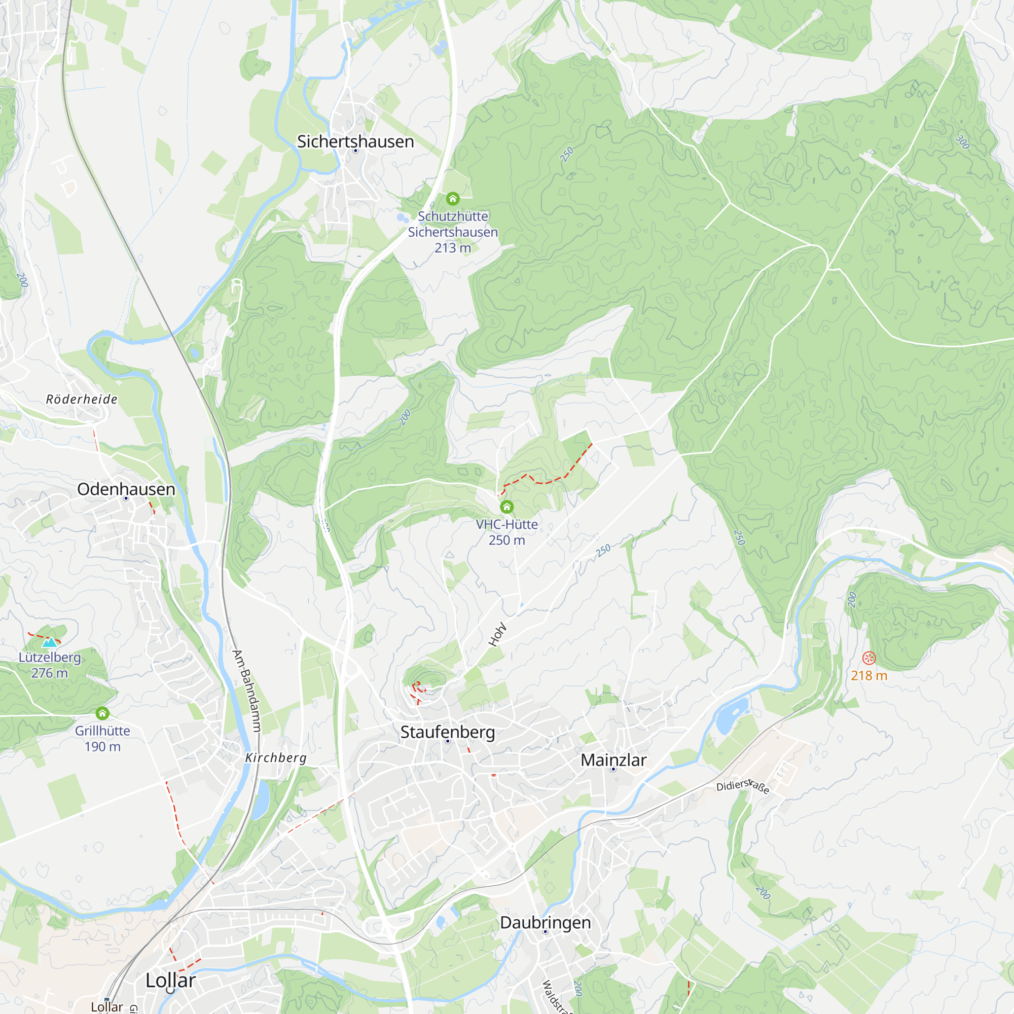 VHC-Hütte map
