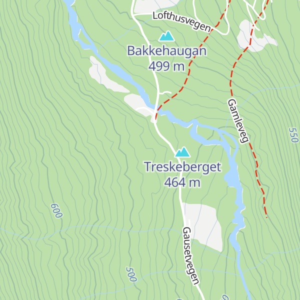 Map of Flugohaugen