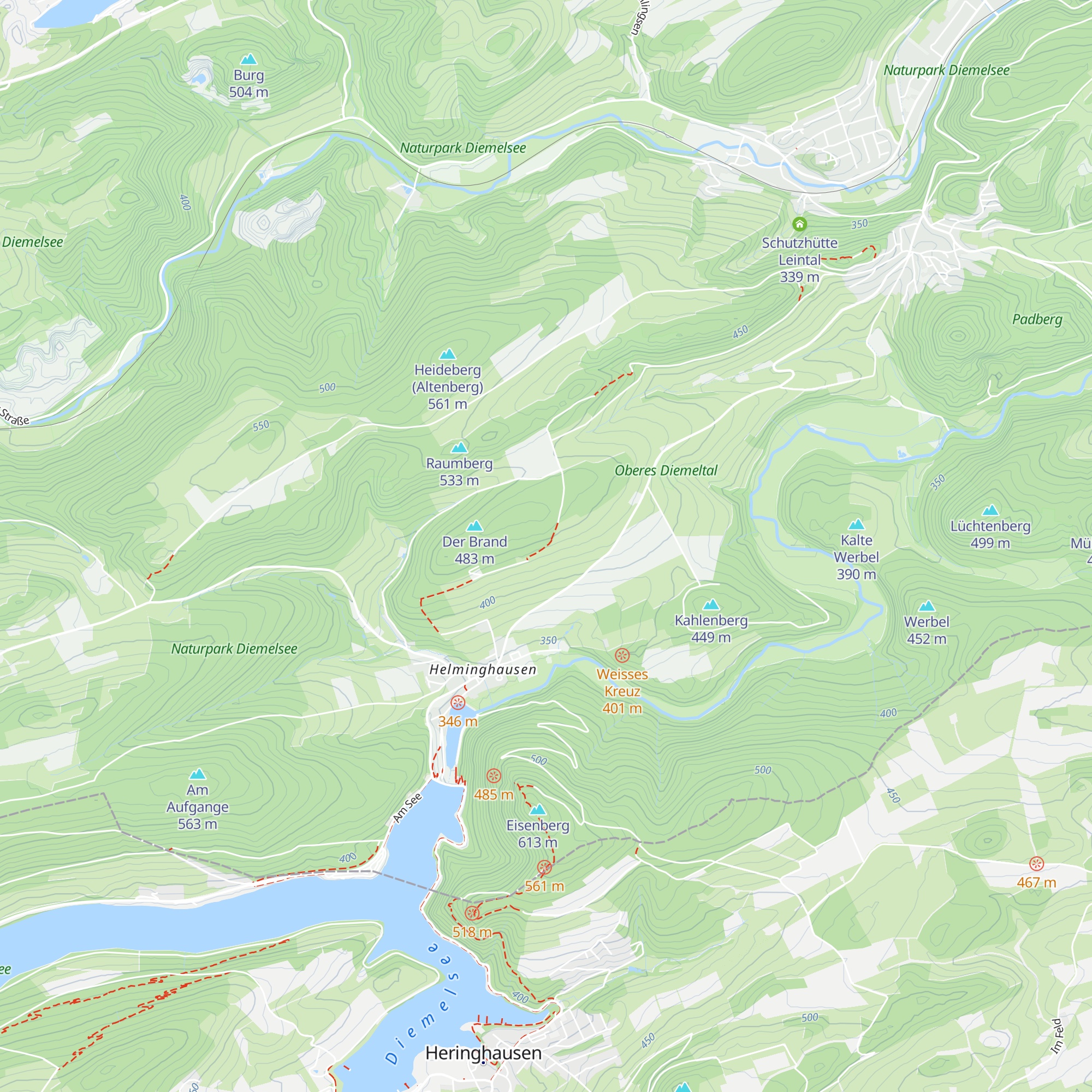 Wanderhütte Am Brand map