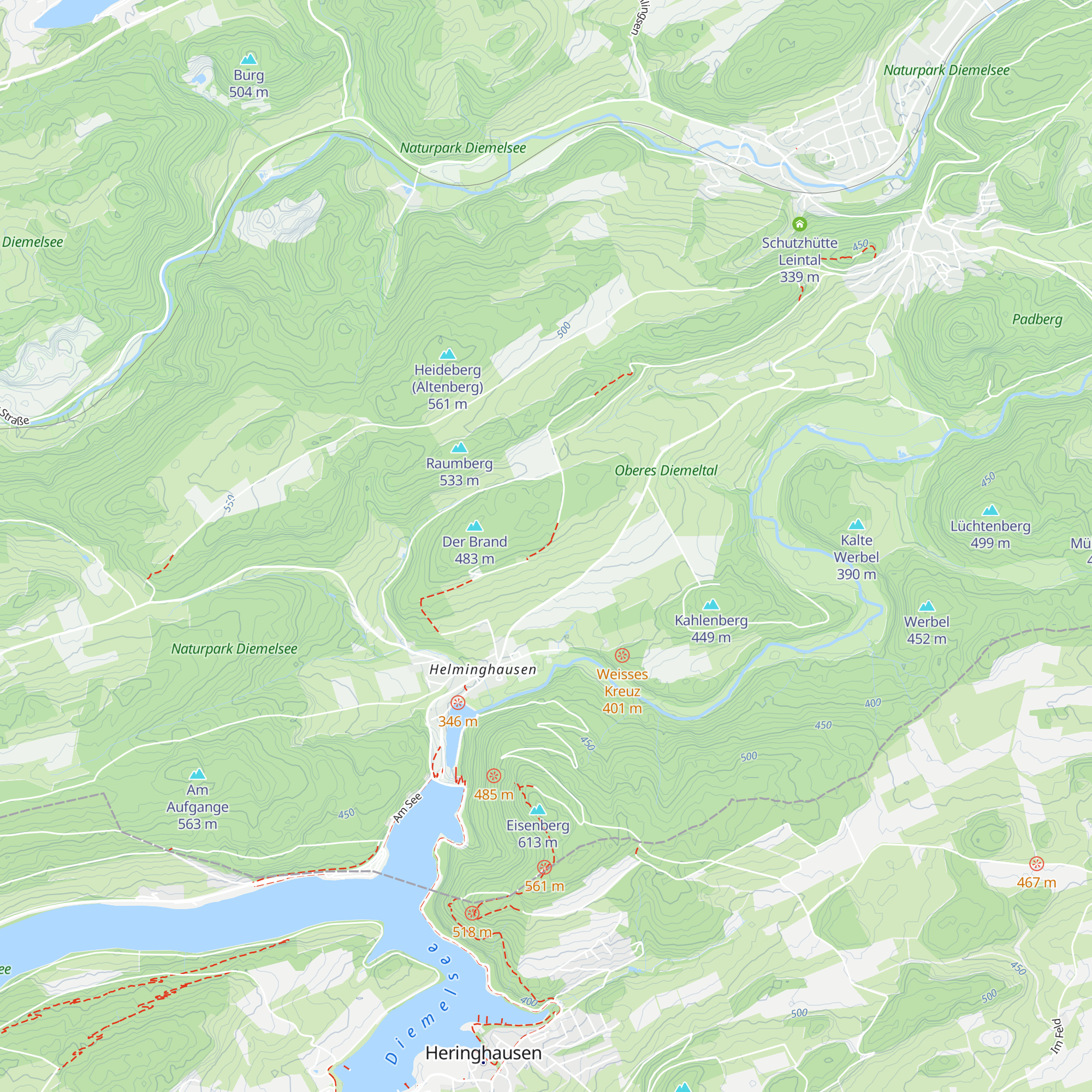 Wanderhütte Am Brand map