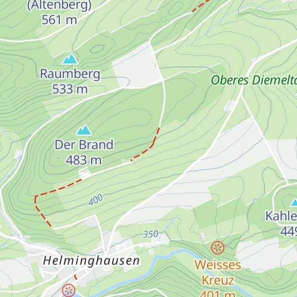 Map of Wanderhütte Am Brand