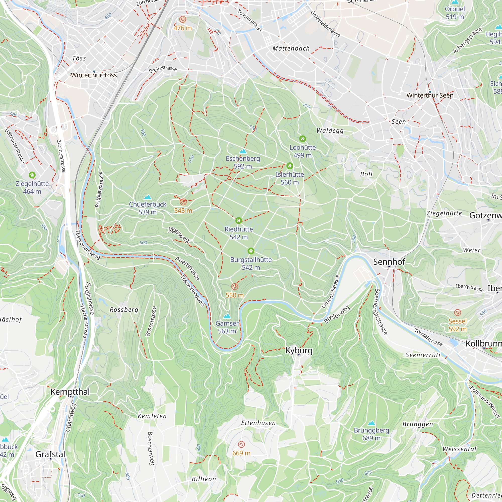 Burgstallhütte map