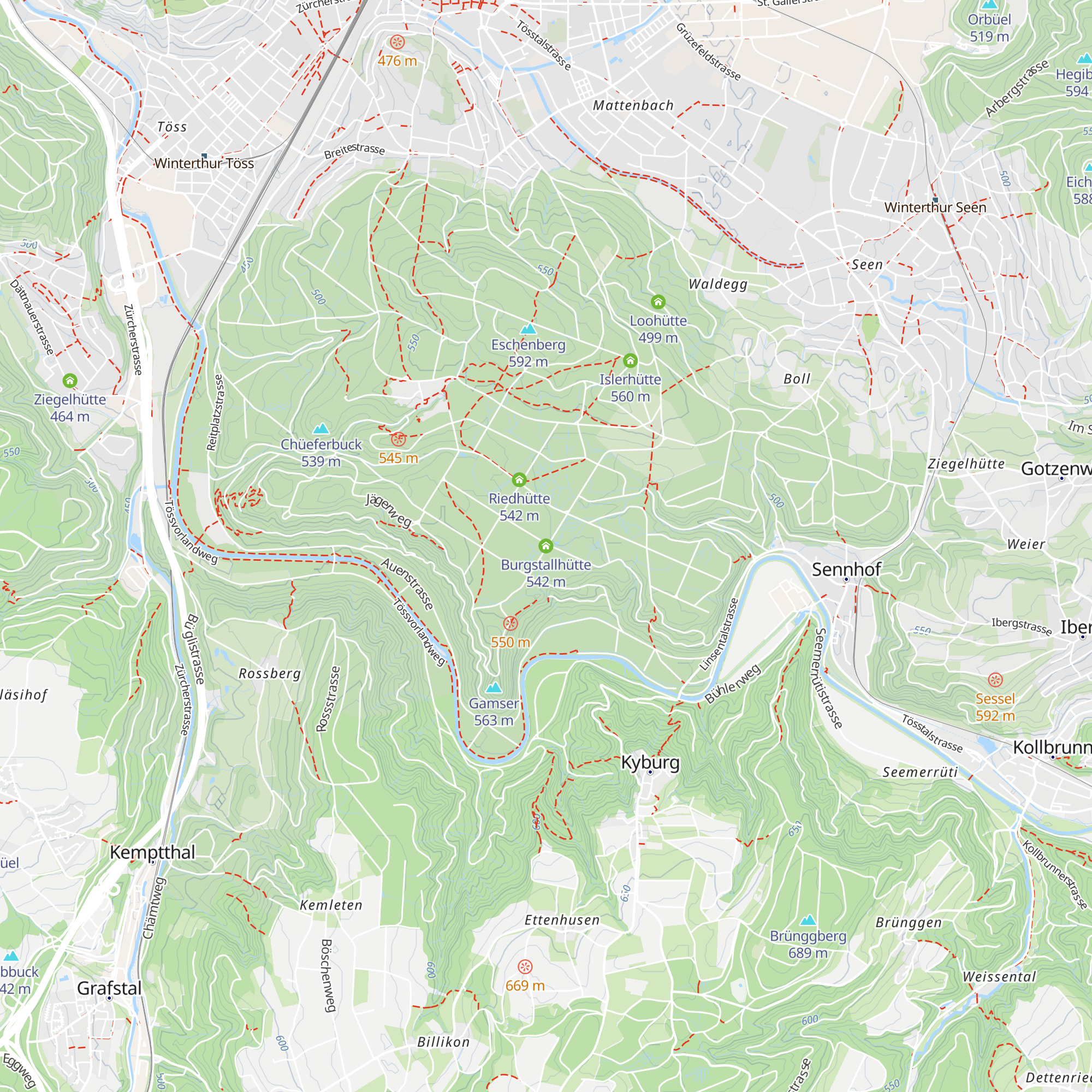 Burgstallhütte map