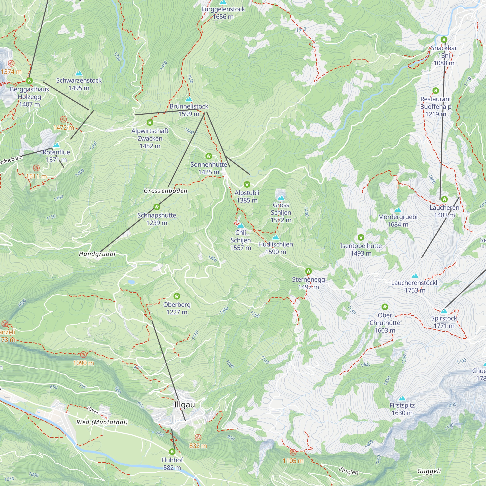 Ober Altberg map