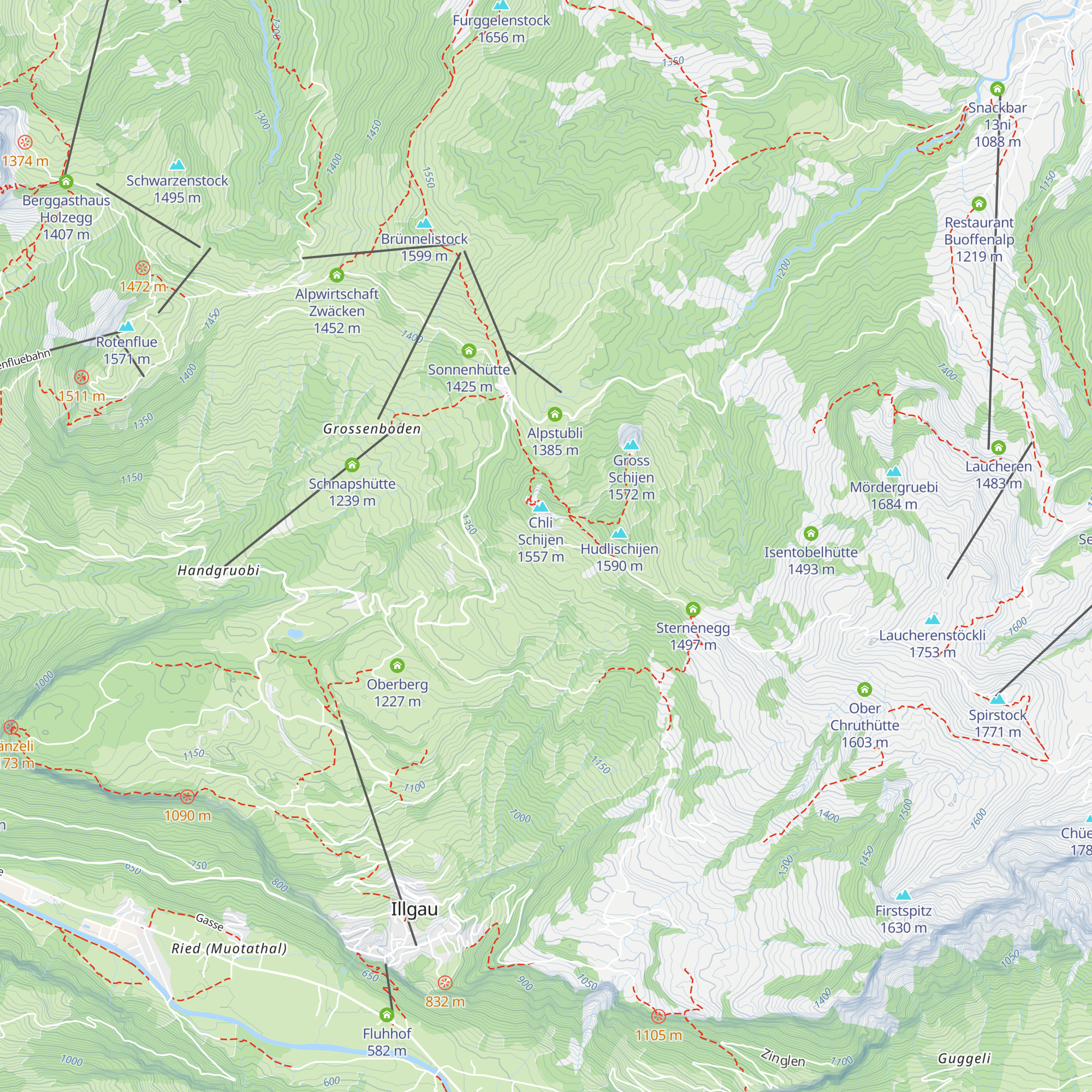 Ober Altberg map