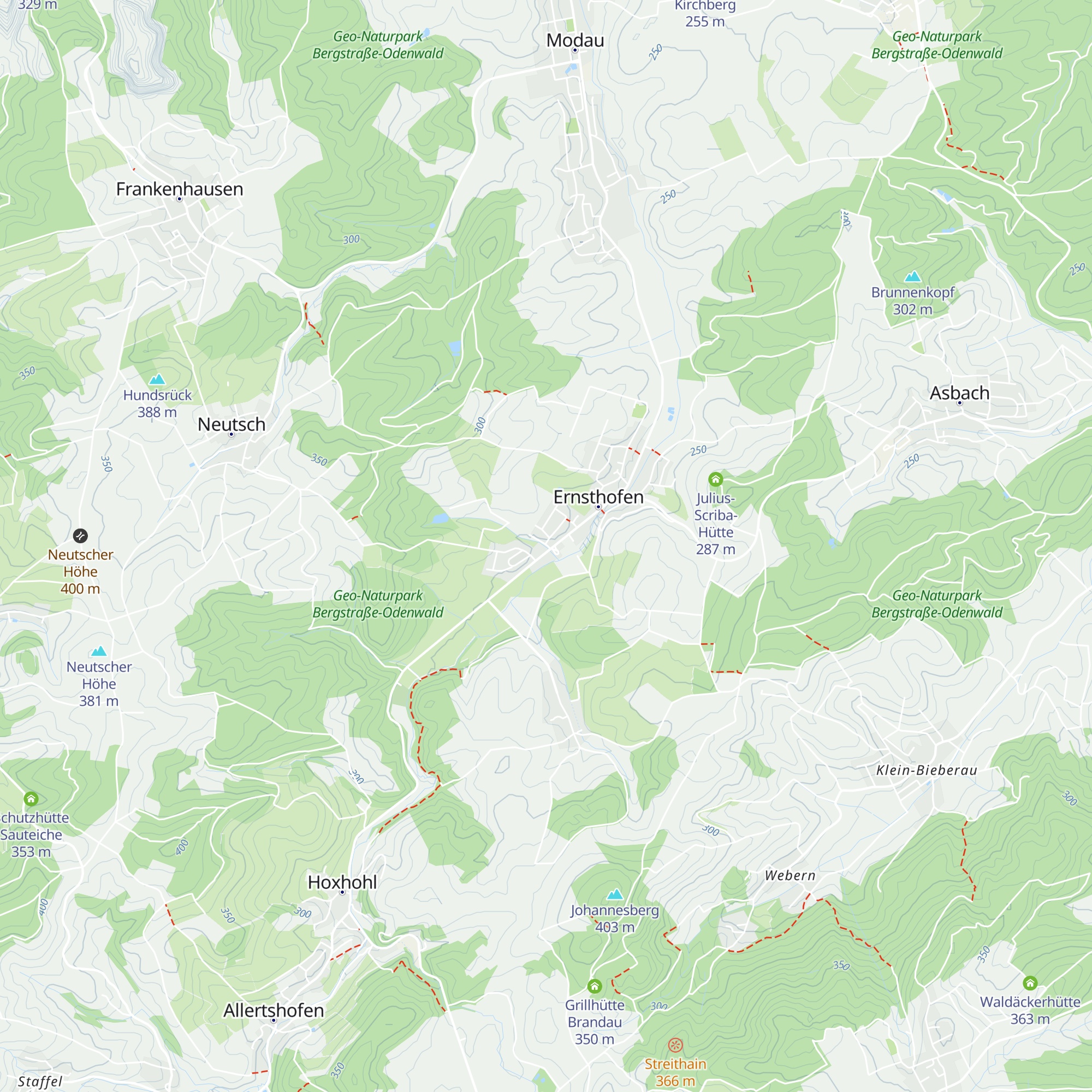 Drei-Birken-Hütte map