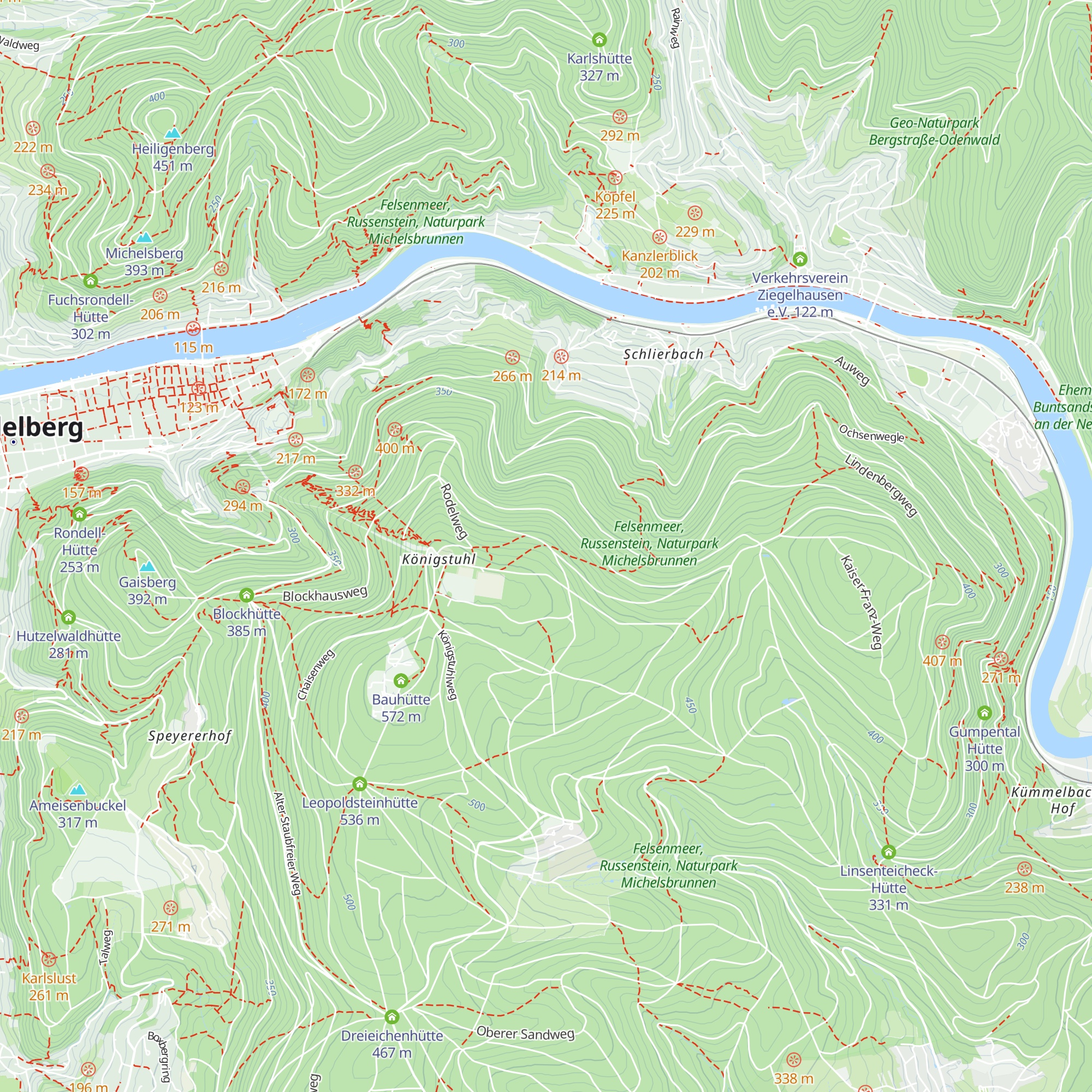 Auerhahnen-Hütte map