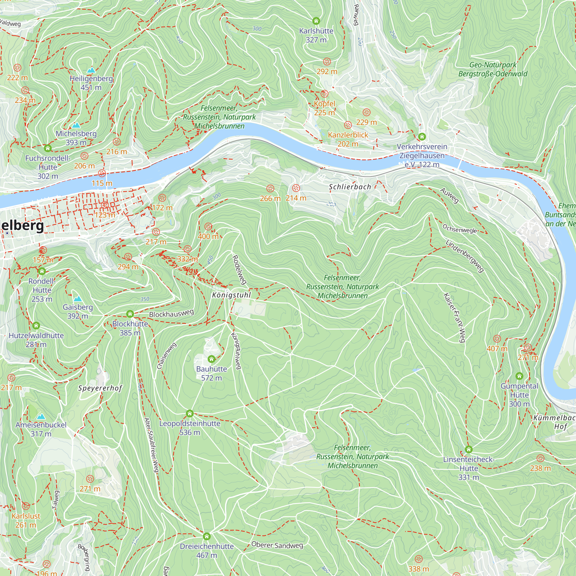 Auerhahnen-Hütte map