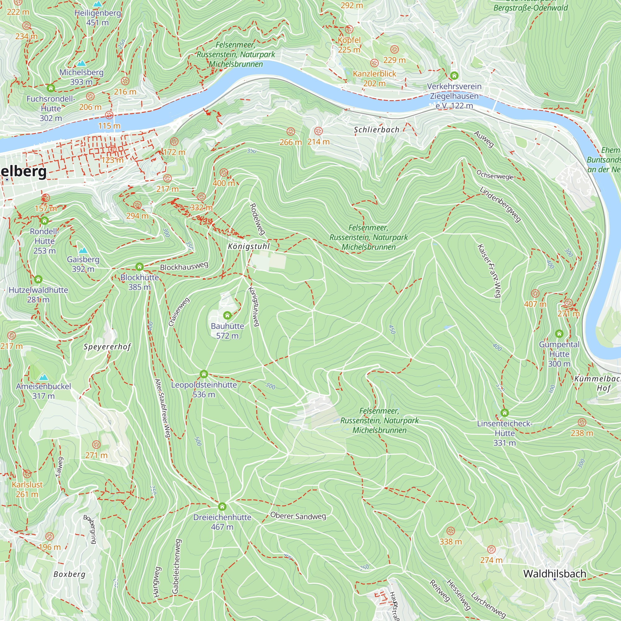 Kaltteichhütte map