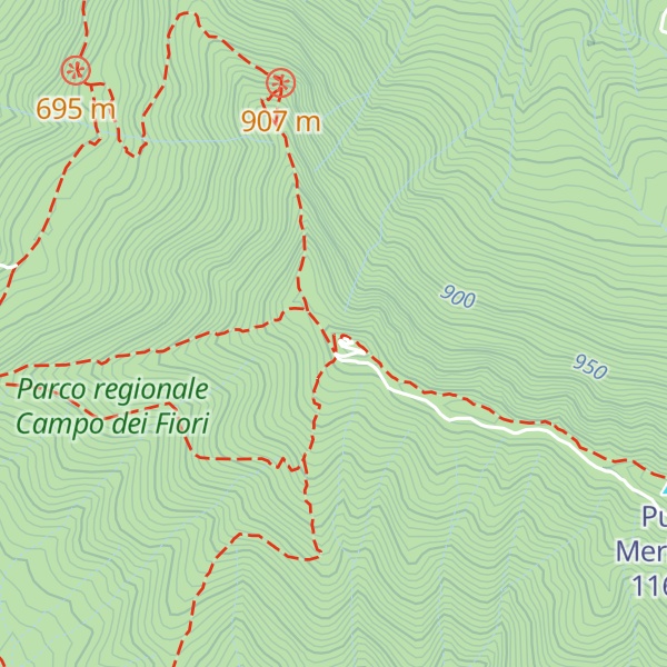 Map of Rifugio Militare del Forte di Orino