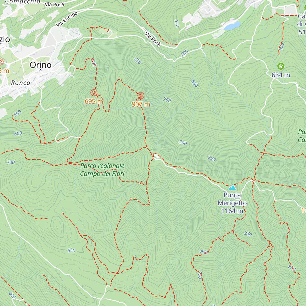 Rifugio Militare del Forte di Orino map