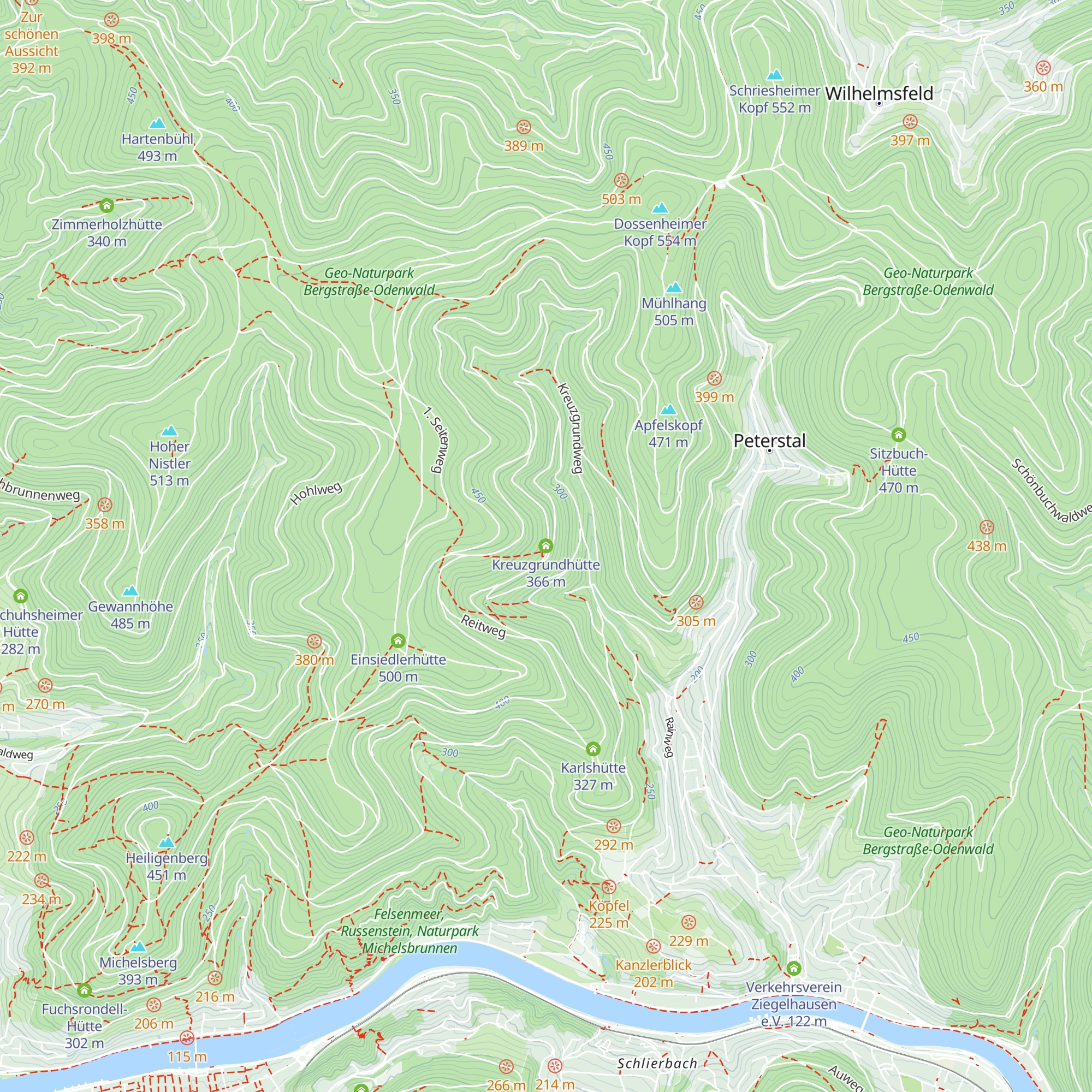 Kreuzgrundhütte map