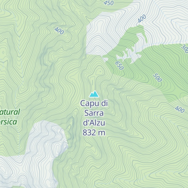 Map of Capu di Sarra d'Alzu