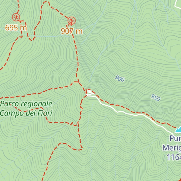 Map of Punta di Orino