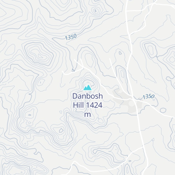 Map of Danbosh Hill
