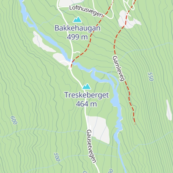 Map of Treskeberget