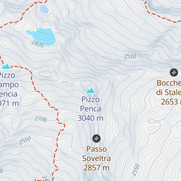 Map of Pizzo Penca