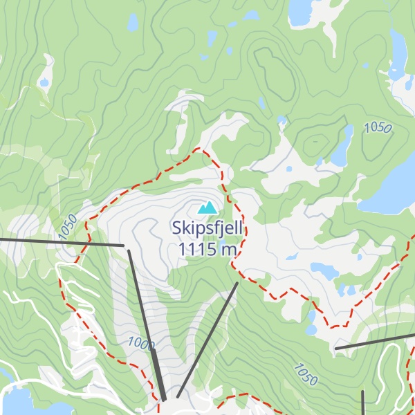 Map of Skipsfjell