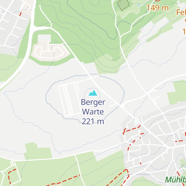 Map of Berger Warte