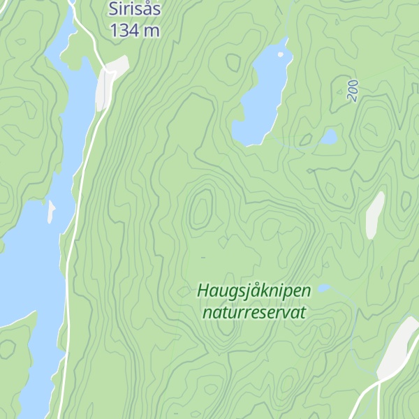 Map of Haugsjåknipen