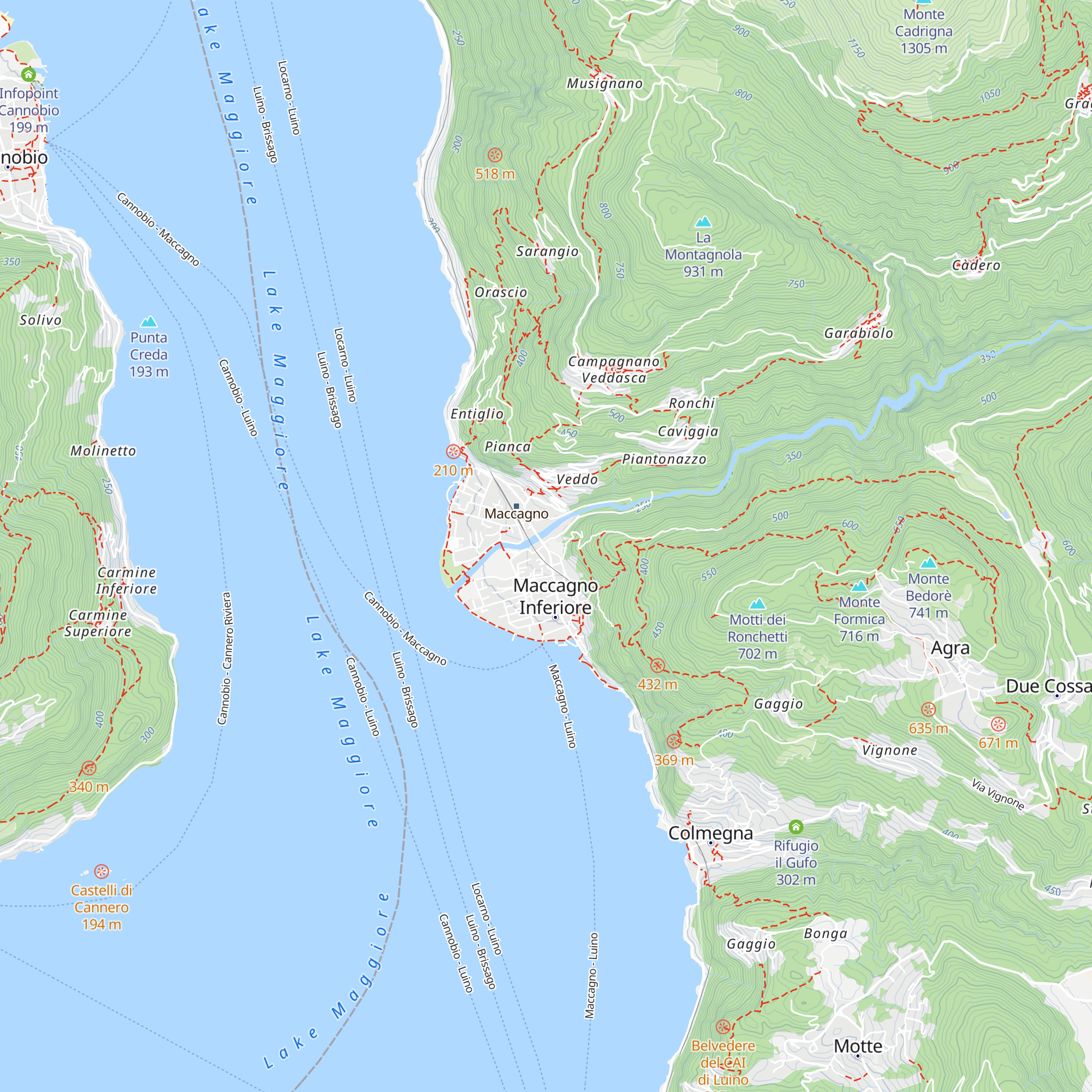 Tourist information map