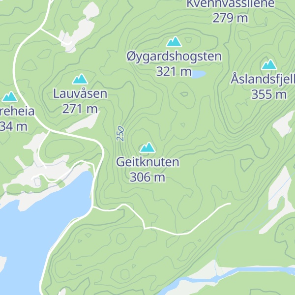 Map of Geitknuten