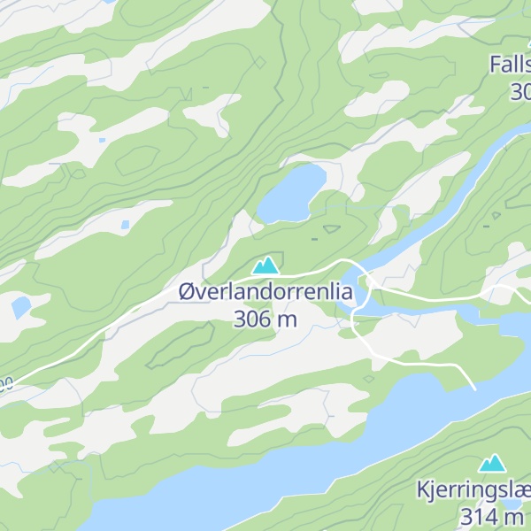 Map of Øverlandorrenlia