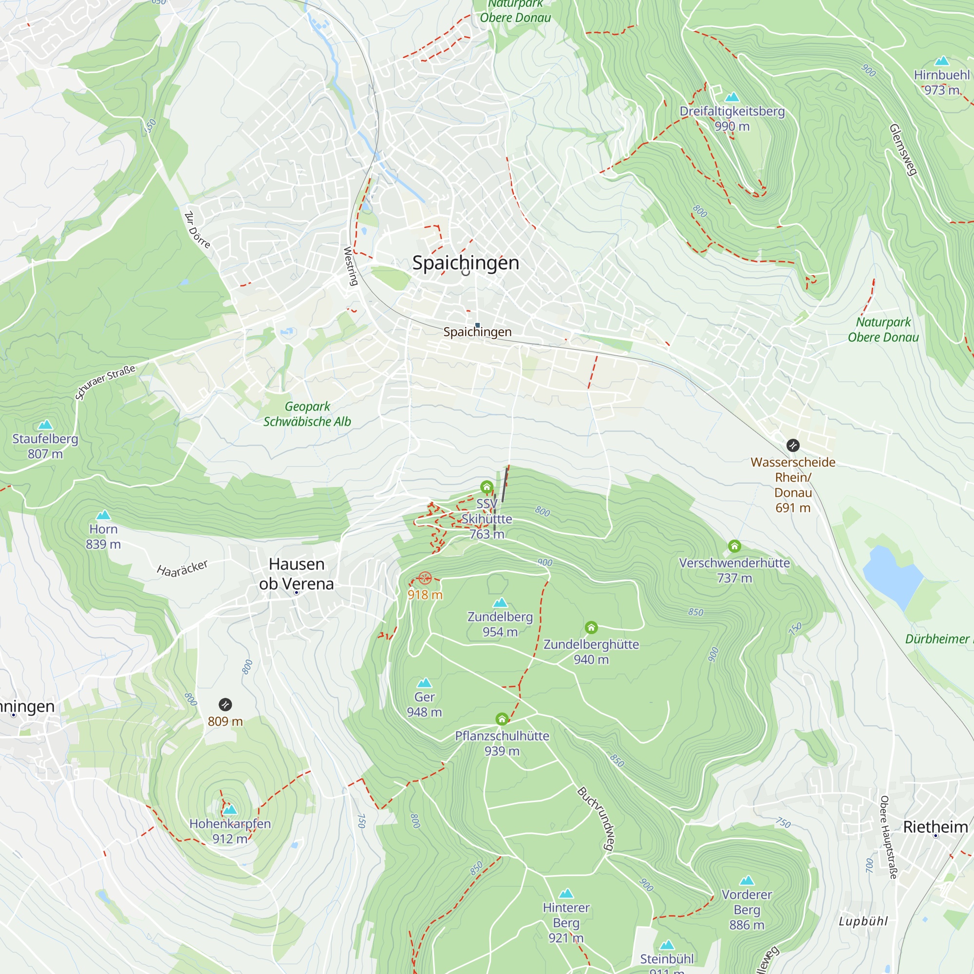 SSV Skihüttte map