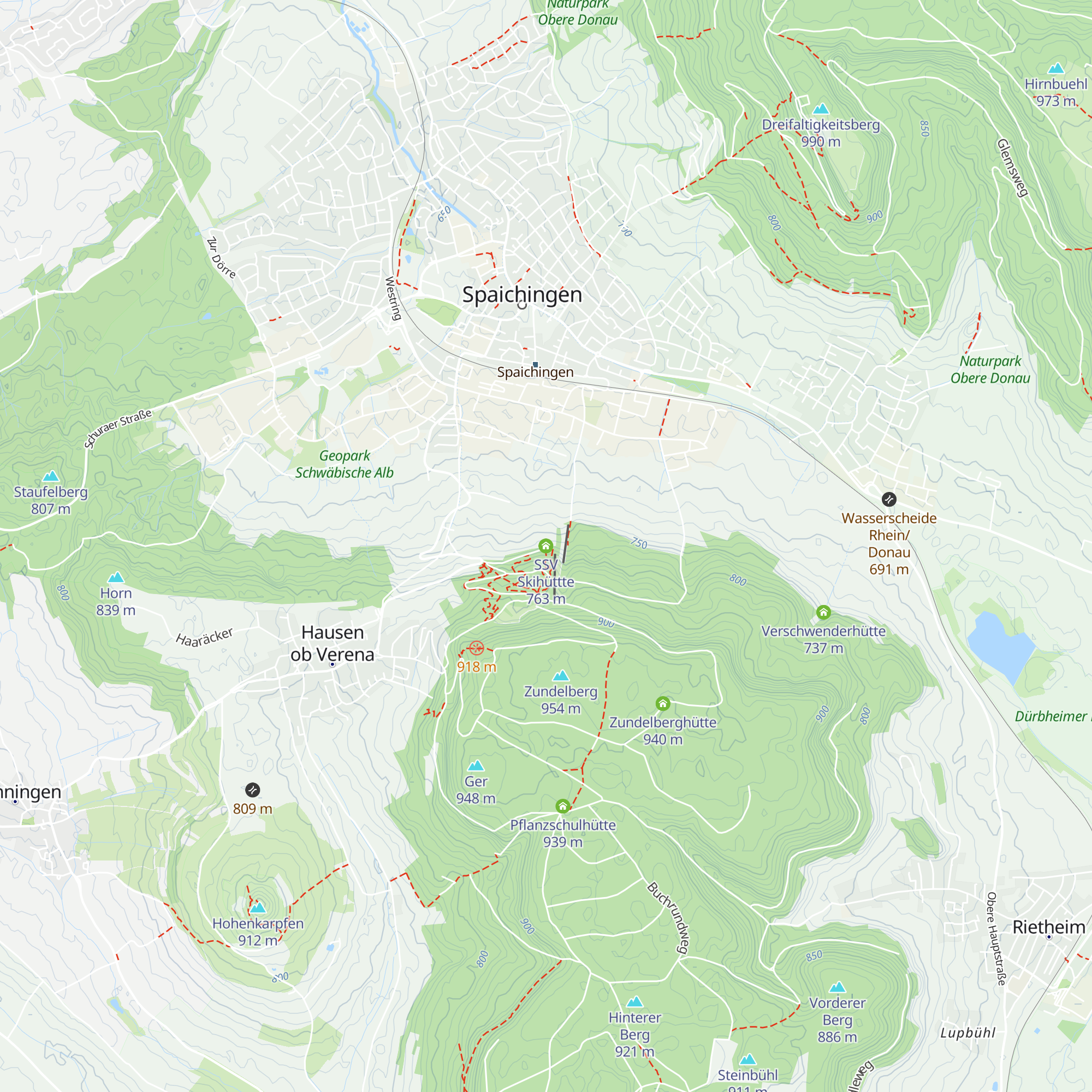 SSV Skihüttte map