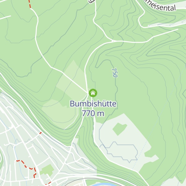 Map of Bumbishütte