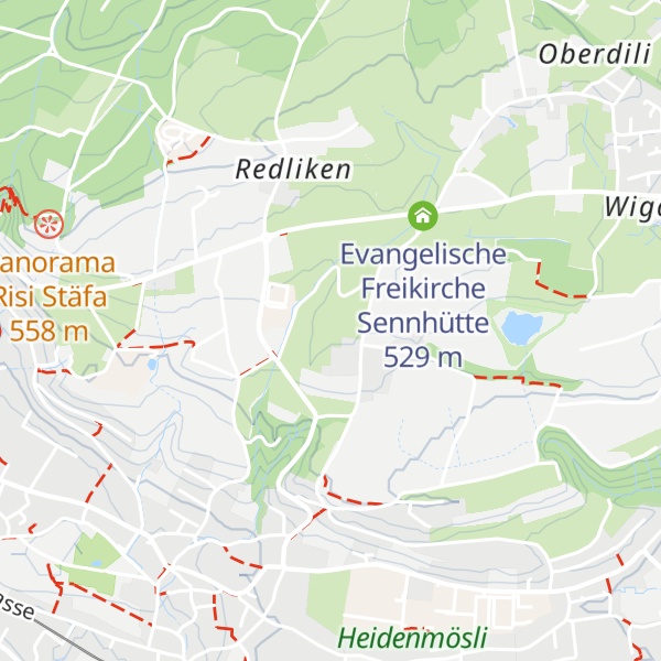 Map of Ober Hüttenacher