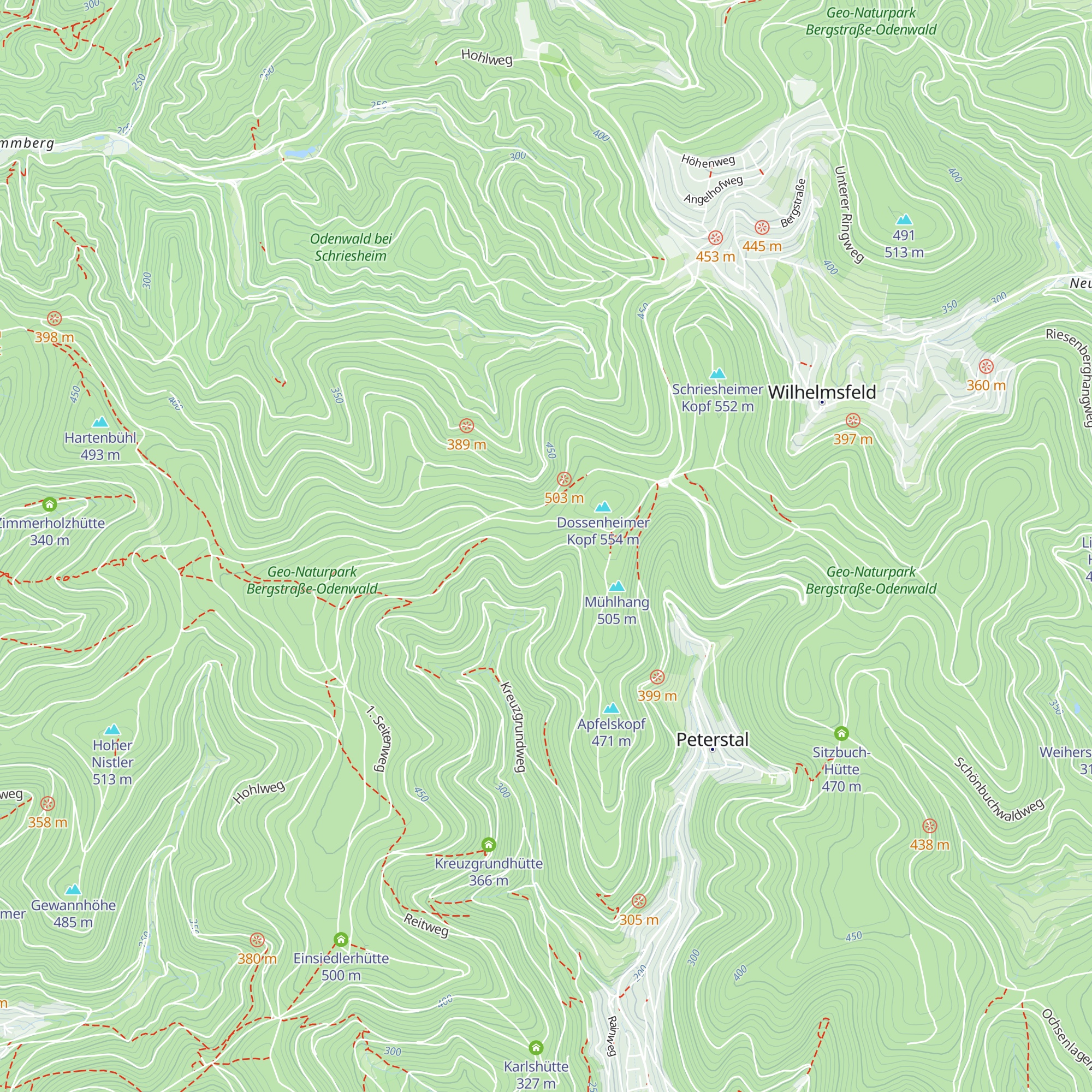 St. Hubertus-Hütte map