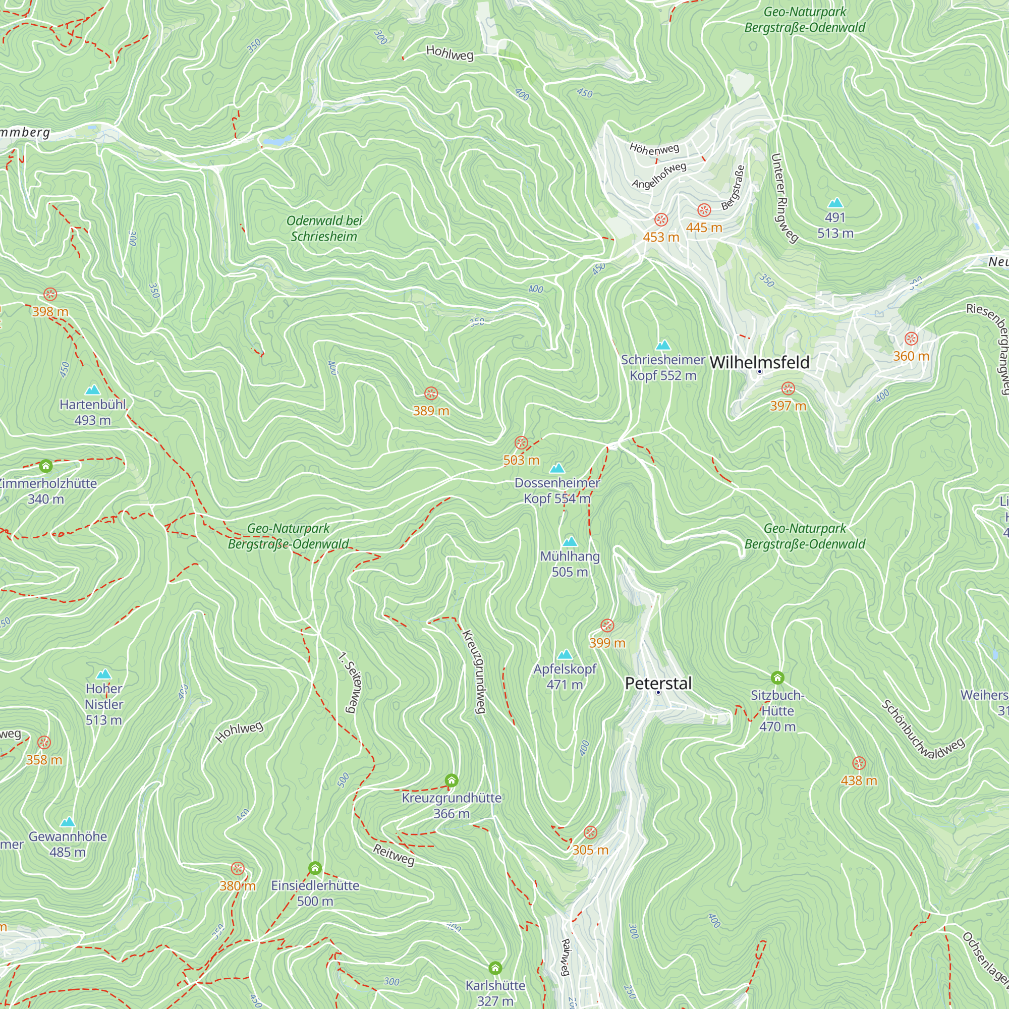 St. Hubertus-Hütte map
