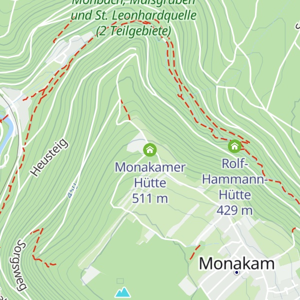 Map of Monakamer Hütte