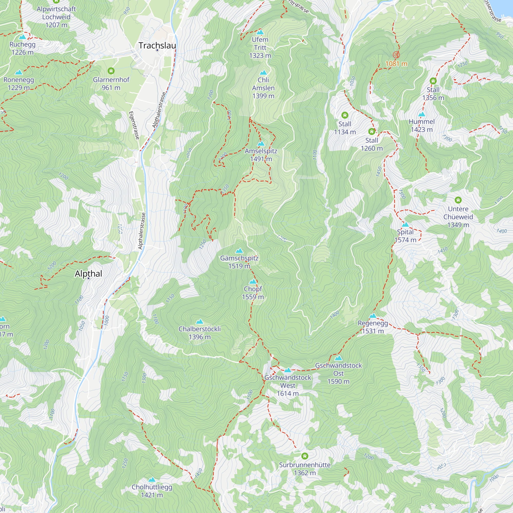 Stockhütte map