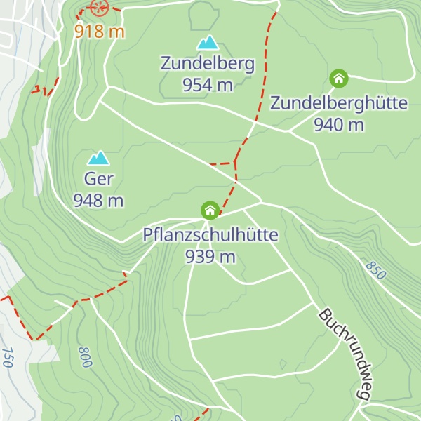 Map of Pflanzschulhütte