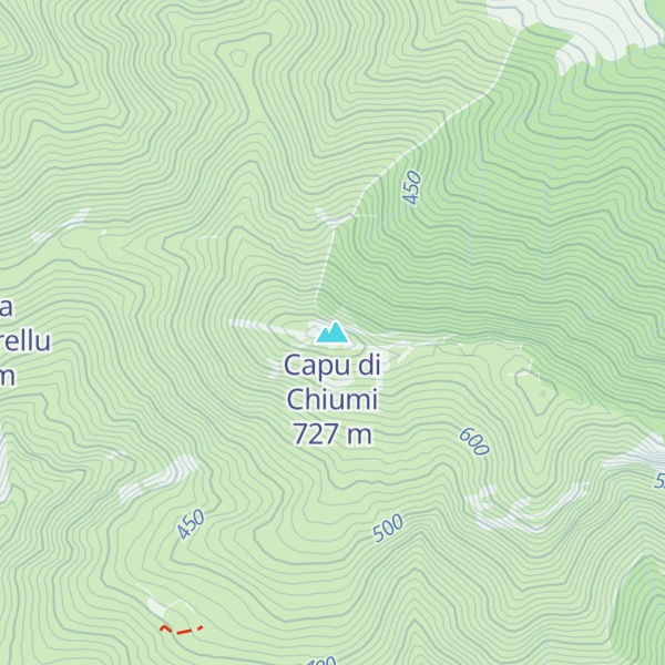 Map of Capu di Chiumi